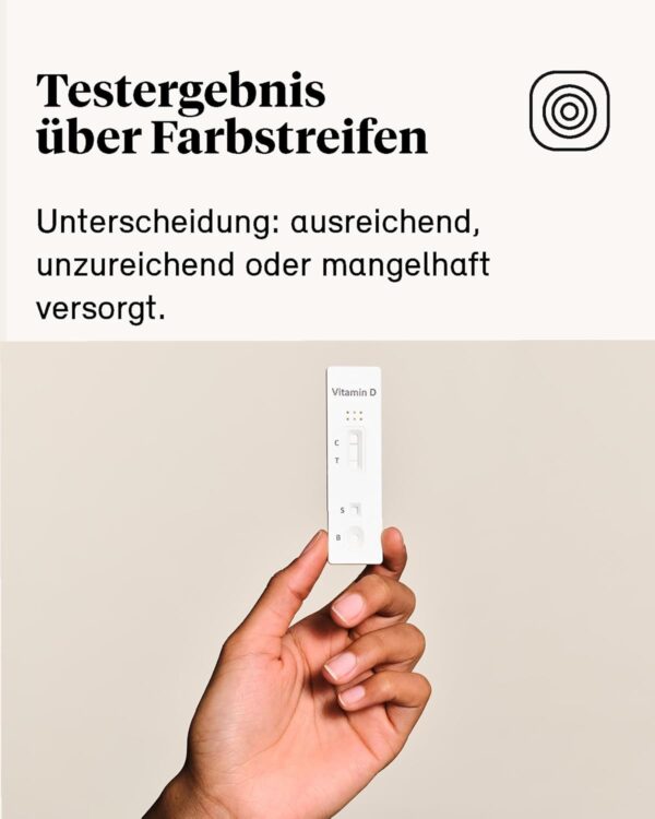 TRIGNOSTICS Vitamin D Test für zuhause - schneller Vitamin-D-Mangel Selbsttest | 2 Bluttests für zuhause ohne Labor | Probenentnahme durch Piektest am Finger | leicht abzulesen mit Hilfe der Farbkarte – Bild 6