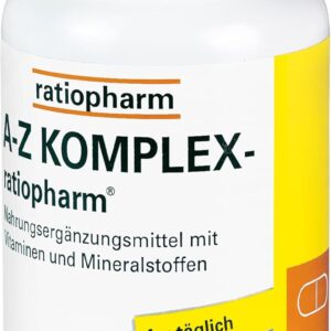 A-Z Komplex-ratiopharm Tabletten: Rundum gut versorgt - 23 essentielle Vitamine und Mineralstoffe zur gezielten Versorgung, 100 Tabletten