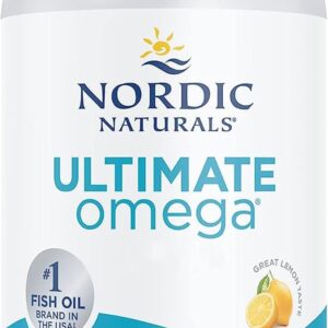 Nordic Naturals, Ultimate Omega, 120 glutenfreie Softgels, 1280mg Omega-3 je Dosis, Sojafrei, GMO frei, Zitronengeschmack