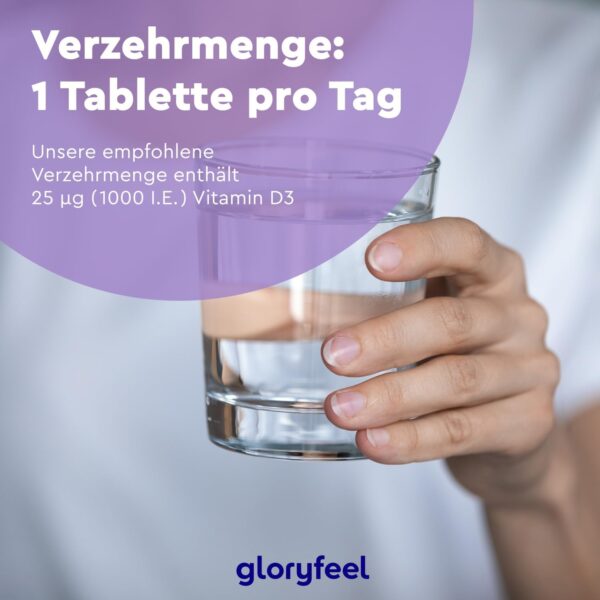 Vitamin D Sonnenvitamin - 400 Tabletten (13 Monate) - Laborgeprüfte 1000 IE Vitamin D3 pro Tablette - Unterstützt Knochen, Zähne, Muskeln und Immunsystem* - Ohne Zusätze – Bild 7