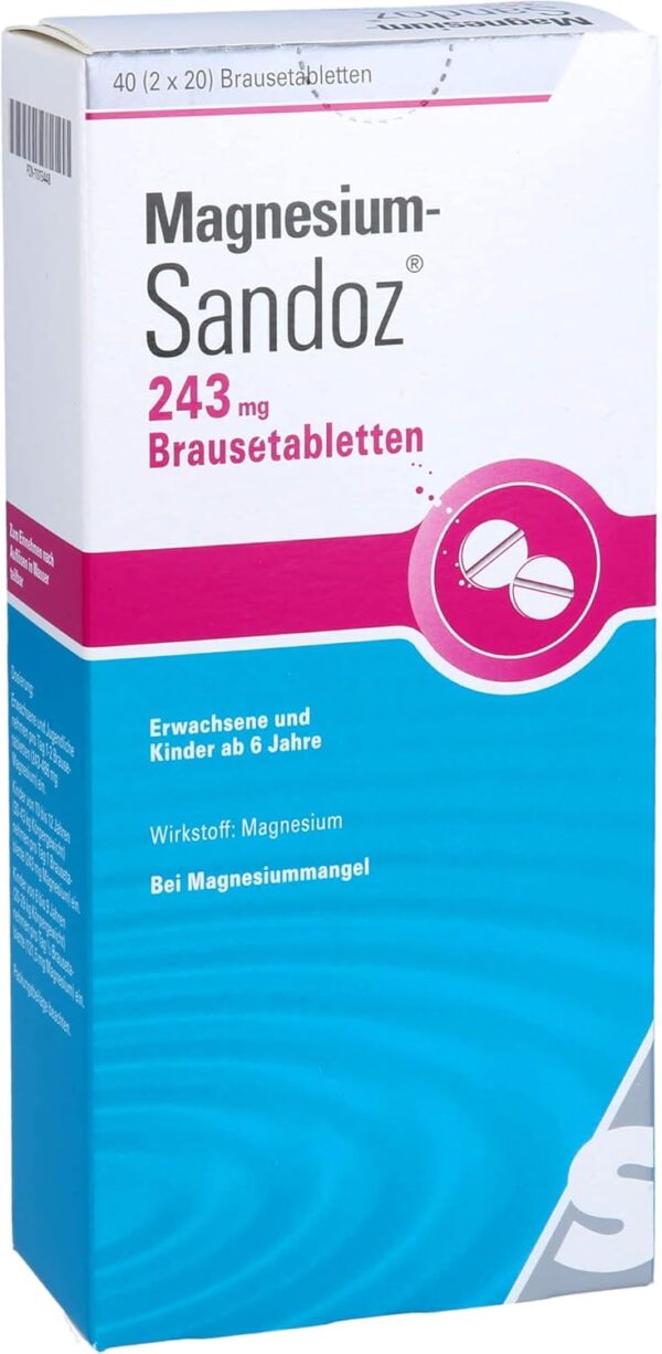 MAGNESIUM SANDOZ 243 mg Brausetabletten 40 St – Bild 4
