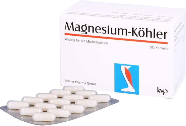 Magnesium K�hler Kapseln, 1X90 St – Bild 2