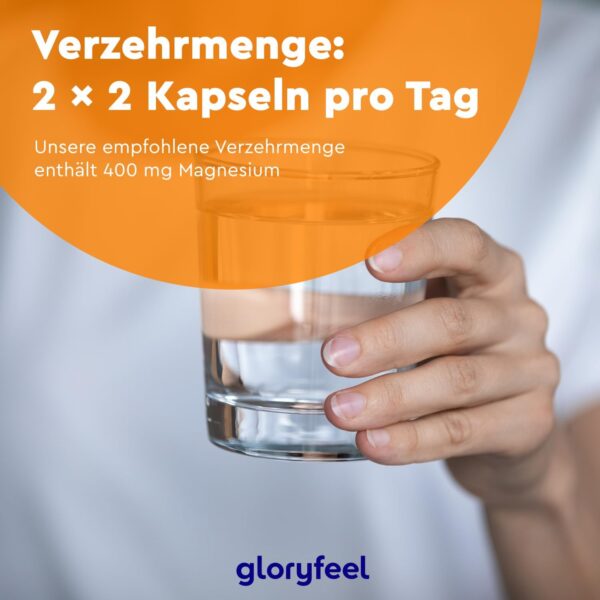 Magnesium Bisglycinat - 240 Kapseln - 400mg Chelatiertes Magnesium pro Tag - Hochdosiert für weniger Müdigkeit + Muskel-Support* - Vegan, laborgeprüft, ohne Zusätze in Deutschland hergestellt – Bild 7