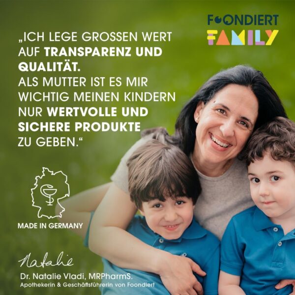 Foondiert ® - Multivital Spray Junior – Bioaktiver Vitamin und Mineralien Komplex für Kinder als praktisches Spray. Einfache Einnahme ohne Zucker mit Orangengeschmack. – Bild 2
