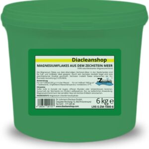 Zechstein Inside Magnesium Flakes 6kg aus dem Zechsteinmeer - Magnesiumkristalle aus Magnesiumchlorid - u.a. zur Herstellung von Magnesium Fußbad, Magnesium Vollbad uvm