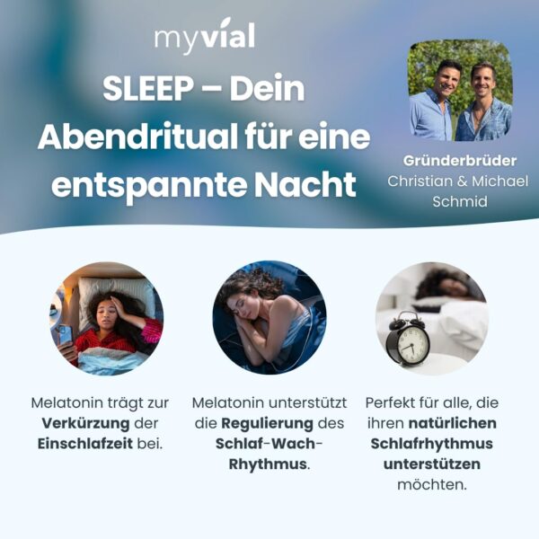Sleep Melatonin Bonbons zuckerfrei 60 Stück Lutschbonbon ohne Zucker Alternative zu Melatonin Kapseln & Melatonin Gummis vegan produziert in Deutschland – Bild 2