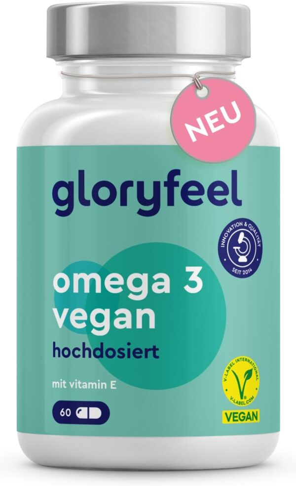Omega 3 vegan Algenöl (life's® OMEGA) - 2000mg hochdosiert: 600mg DHA + 300mg EPA - Markenrohstoff in Triglycerid-Form - Plus Vitamin E - Nachhaltiger Algenanbau - 100% Laborgeprüft