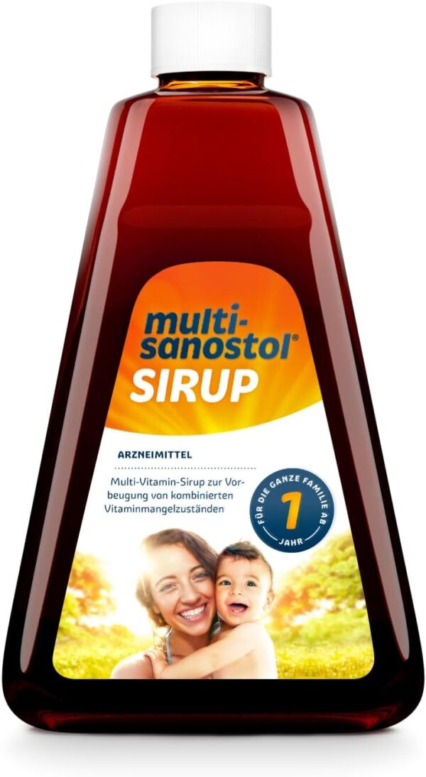 Sanostol Multi-Vitamine: Für Kinder ab 3 Jahren und Erwachsene, unterstützt ein gesundes Immunsystem mit den Vitaminen A und D, 460ml – Bild 4