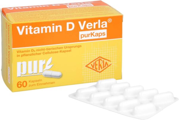 Vitamin D Verla purKaps Kapseln zum Einnehmen, 60 St. Kapseln – Bild 3