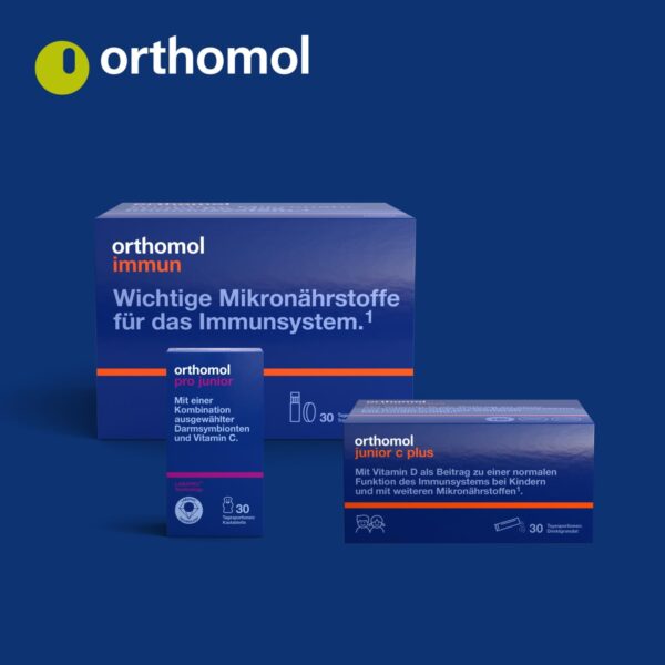 Orthomol junior Omega plus - mit Eisen als Beitrag zur normalen kognitiven Entwicklung von Kindern - mit Omega-3-Fettsäuren, Zink und B-Vitaminen, 30 St. Tagesportionen – Bild 6