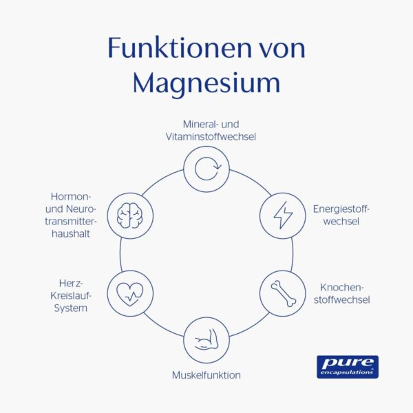 Pure Encapsulations - Magnesiumglycinat - gebunden an die Aminosäure Glycin wird Magnesium gut aufgenommen und toleriert - 90 vegane Kapseln – Bild 6