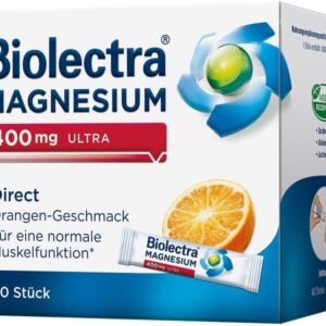 Hermes Arzneimittel GmbH Biolectra Magnesium 400 mg ultra Direct Granulat Orangengeschmack Beutel, 40 Stück