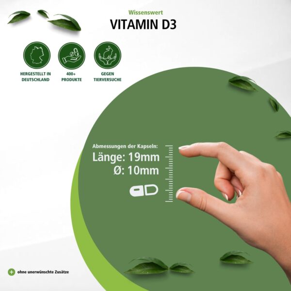 Fairvital | Vitamin D3 20.000 I.E. Depot - 120 Tabletten - HOCHDOSIERT - Cholecalciferol - nur 1 Tablette alle 20 Tage – Bild 7