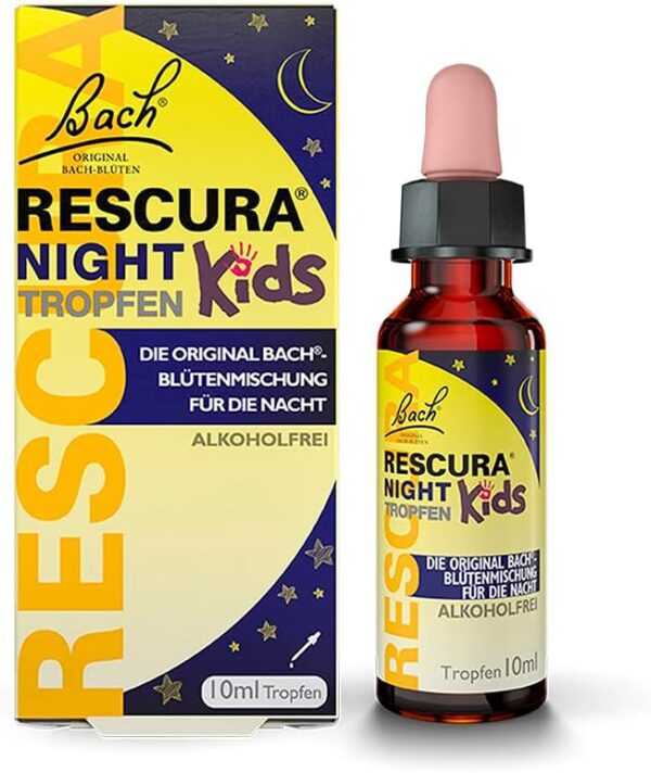 Bach RESCURA Kids Night Bachblüten Tropfen I 10 ml I Bachblütenmischung für Kinder für die Nacht I ehemals Rescue das Original