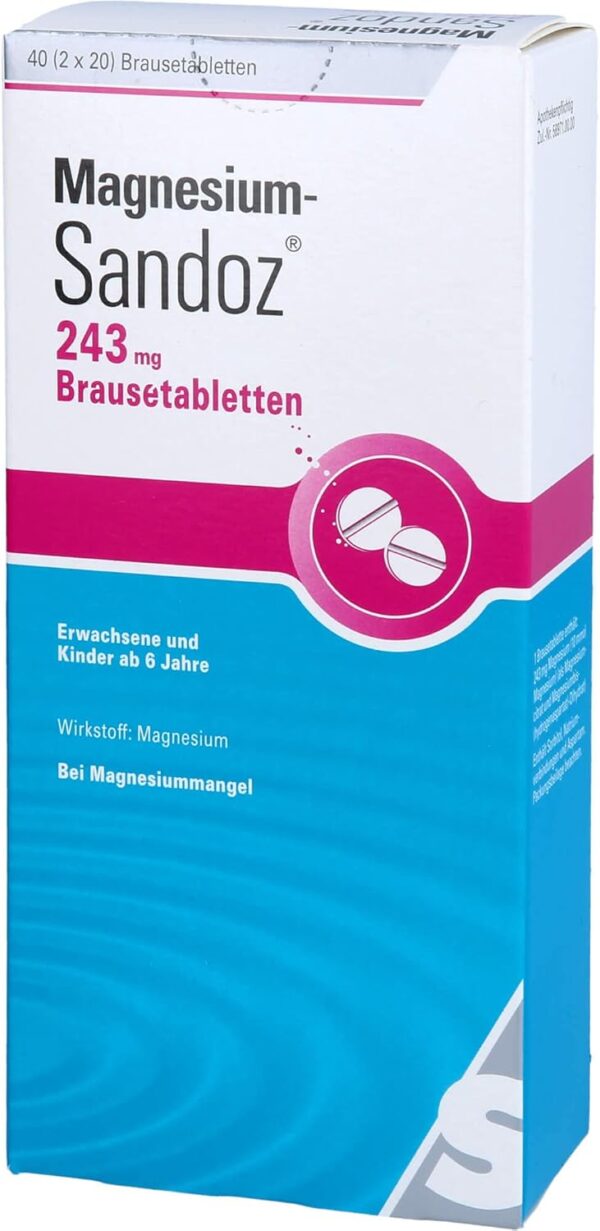 MAGNESIUM SANDOZ 243 mg Brausetabletten 40 St – Bild 3
