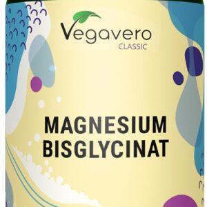 Magnesium Bisglycinat Kapseln hochdosiert | 400 mg elementares Magn. pro Tag | gegen Müdigkeit* | Laborgeprüft & Vegan | Ohne Füll- und Zusatzstoffe | Deutsche Produktion von Vegavero®