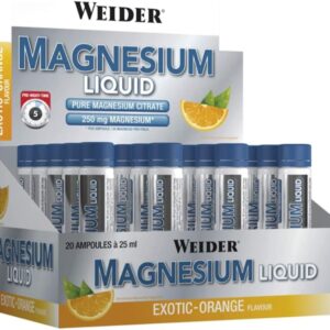 Weider Supplement Magnesium Liquid, Exotic Orange, 500 ml, 20 x 25ml