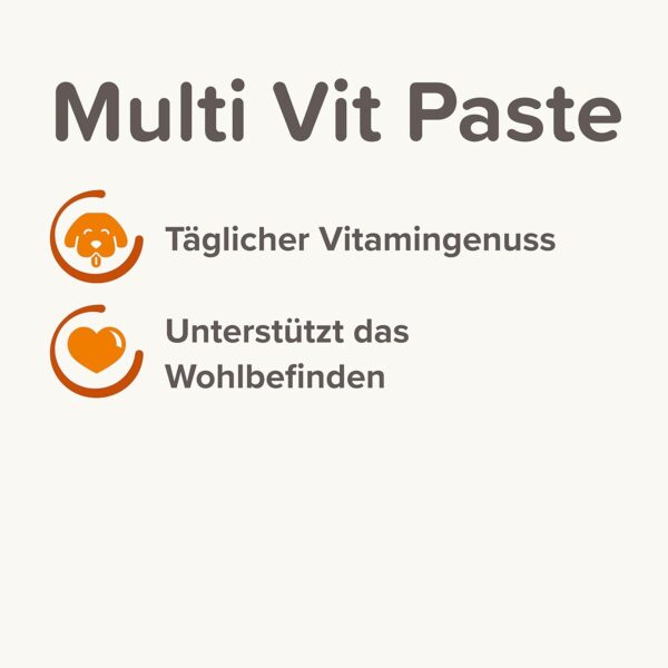 beaphar - Multi VIT Paste - Für Hunde - Mit Biotin, L-Carnitin - Für Strapazierfähige Haut Und Schönes Fell - 0% Zucker-Zusatz - Täglicher Vitamingenuss - Unterstützt Das Wohlbefinden - 100 g – Bild 3