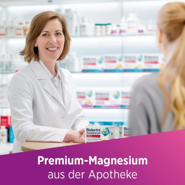 Biolectra 400 mg Nerven & Muskeln Vital Orange, 30 Stück: Für starke Nerven und entspannte Muskeln, mit Magnesium und B-Vitaminen, hochdosiert – Bild 5