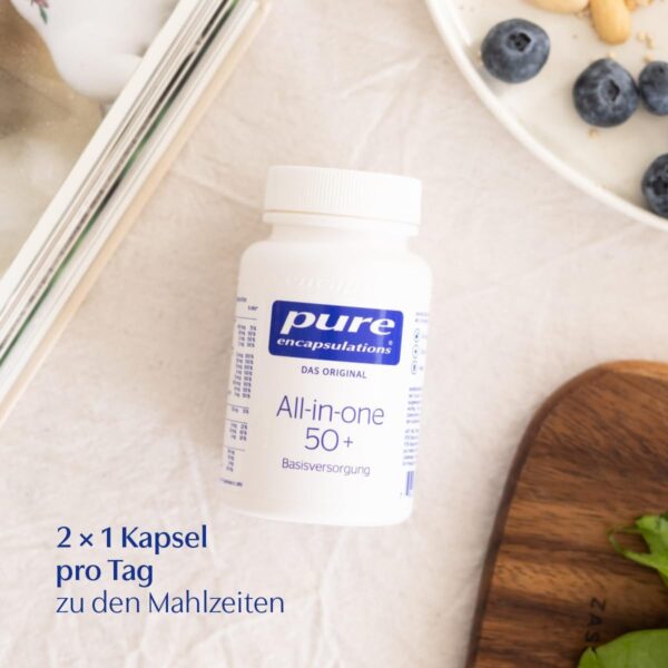 Pure Encapsulations - All-in-one 50+ - Multivitamin für aktiveres Älterwerden - 60 vegetarische Kapseln – Bild 4