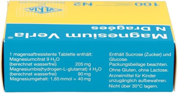 MAGNESIUM VERLA N Dragees 100 St – Bild 2