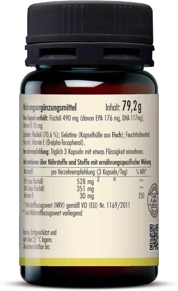 sovita | Omega-3 Fischöl Kapseln mit Vitamin E | Hochdosiert | Zellschutz & Herzgesundheit | 120 Kapseln – Bild 8