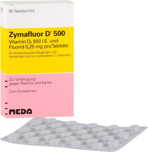 Zymafluor D 500 Tabletten, 90 St – Bild 2