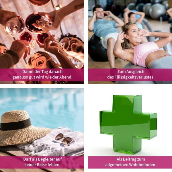 sanotact Elektrolyte Plus (20 Beutel) • Elektrolyt Pulver für Flüssigkeitshaushalt • Kalium & Magnesium für Elektrolytgleichgewicht • 100% Vegan • Recovery Drink • Mit Orangengeschmack – Bild 9