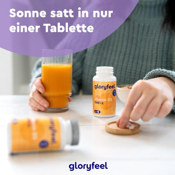 Vitamin D Sonnenvitamin - 400 Tabletten (13 Monate) - Laborgeprüfte 1000 IE Vitamin D3 pro Tablette - Unterstützt Knochen, Zähne, Muskeln und Immunsystem* - Ohne Zusätze – Bild 3