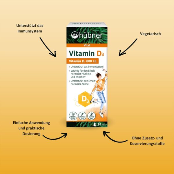 Vitamin D3 Tropfen | Sonnenvitamin D zur Unterstützung des Immunsystems und für den Knochenstoffwechsel im Körper | Einfache Anwendung | 10 ml – Bild 6