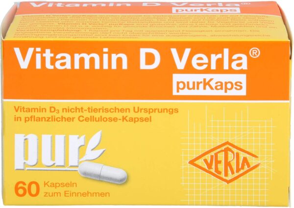 Vitamin D Verla purKaps Kapseln zum Einnehmen, 60 St. Kapseln