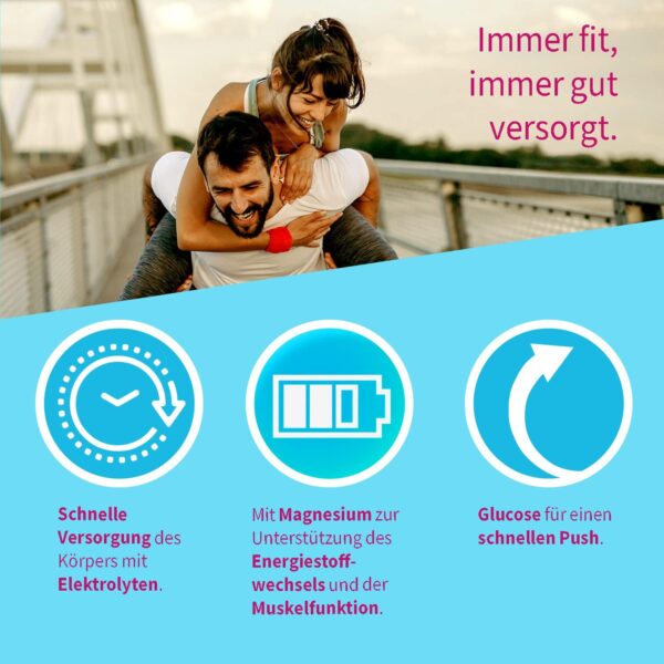 sanotact Elektrolyte Plus (20 Beutel) • Elektrolyt Pulver für Flüssigkeitshaushalt • Kalium & Magnesium für Elektrolytgleichgewicht • 100% Vegan • Recovery Drink • Mit Orangengeschmack – Bild 6