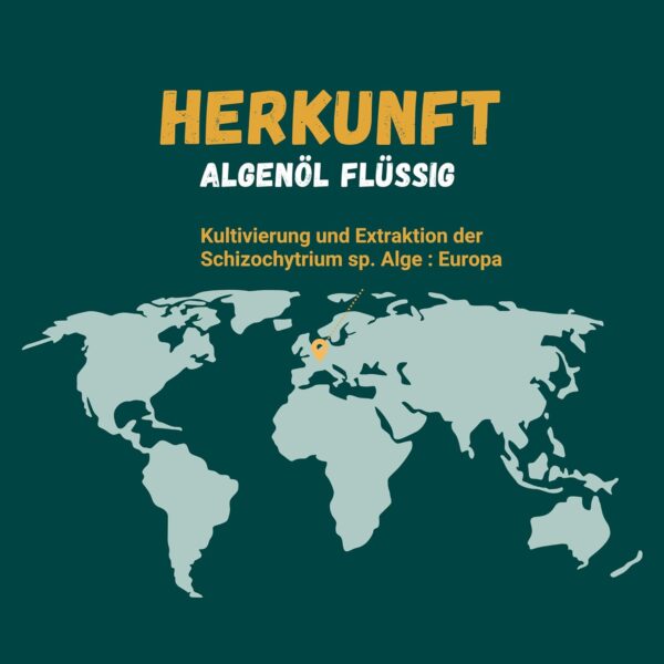 Premium Omega 3 Algenöl | hoch dosiert | Natürliches DHA & EPA für Herz, Gehirn & Sehkraft | vegan | 100ml | 40 Tage Vorrat | (Apfel) – Bild 6