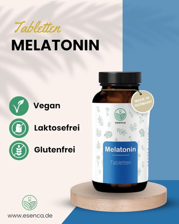 Melatonin 0,5 mg Tabletten – 365 vegane Tabletten – Hochdosiert, laborgeprüft, ohne unerwünschte Zusätze – aus Deutschland – Bild 4