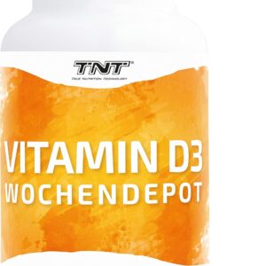 TNT Vitamin D3 5600 I.E. (90 Kapseln) • Vitamin D hochdosiert • Sonnenvitamin mit Depot-Wirkung