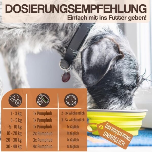 WEPO 3-6-9 Barf Hunde-Öl Premium-Qualität - 100% natürliches Omega 3 6 9 Fell- Haut- Haar- Öl 500ml – Bild 4