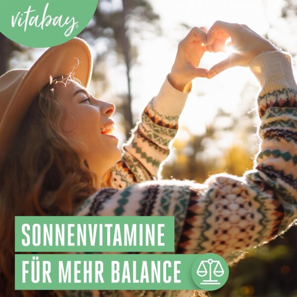 Vitabay Vitamin D3 Hochdosiert 50.000 I.E. - 120 Vegane Vitamin D Tabletten als Depot - Vit D Hochdosiert mit 50000 IE - Hochwertiges Vit D3 für lange Versorgung - Laborgeprüft – Bild 2