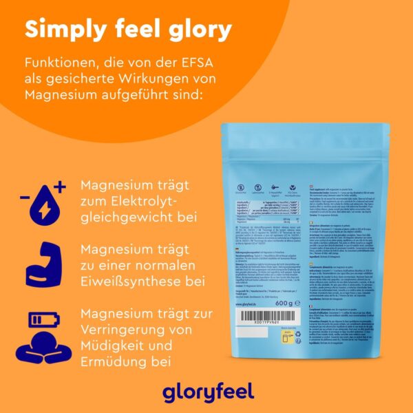 Magnesiumcitrat Pulver - 600 g für über 6 Monate Vorrat - Ideal für Sportler - Für Muskeln, Nerven & Elektrolyt-Haushalt* - Gut dosierbar und leicht löslich - 100% vegan – Bild 4
