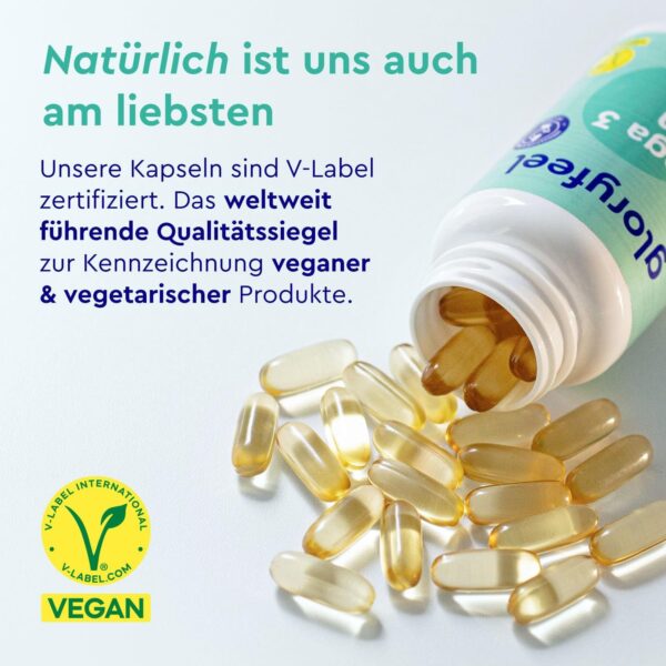 Omega 3 vegan Algenöl (life's® OMEGA) - 2000mg hochdosiert: 600mg DHA + 300mg EPA - Markenrohstoff in Triglycerid-Form - Plus Vitamin E - Nachhaltiger Algenanbau - 100% Laborgeprüft – Bild 5