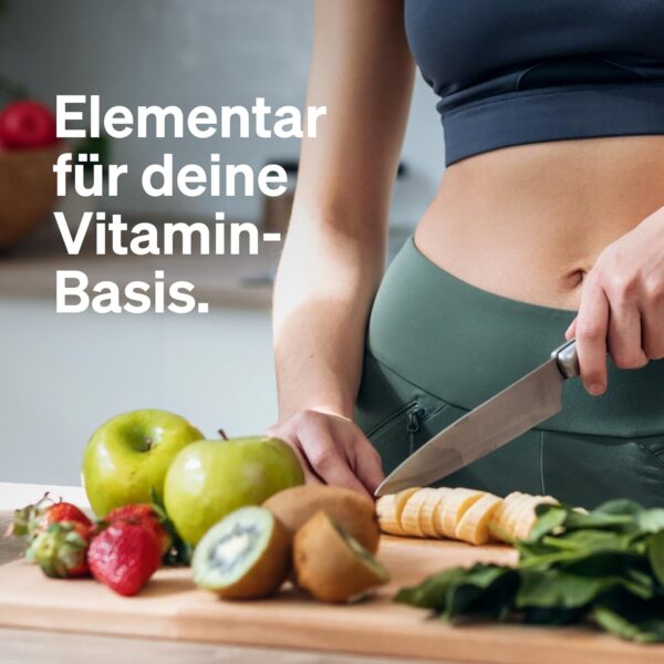 Multivitamin – 365 vegane Tabletten – Jahresvorrat – wertvolle Vitamine A-Z, mit Vitamin K1 und K2 – ohne unnötige Zusätze – in Deutschland produziert & laborgeprüft – Bild 2