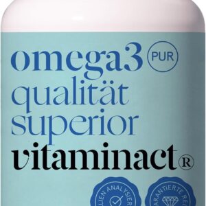 Omega 3 Kapseln Hochdosiert (500 KAPSELN) Mit Vitamin E Natürlich - 2000 mg Reines Fischöl in Triglycerid - Form Pro Dosis Für Eine Bis zu 70% Höhere Aufnahme - 600 mg EPA und DHA pro Dosis.