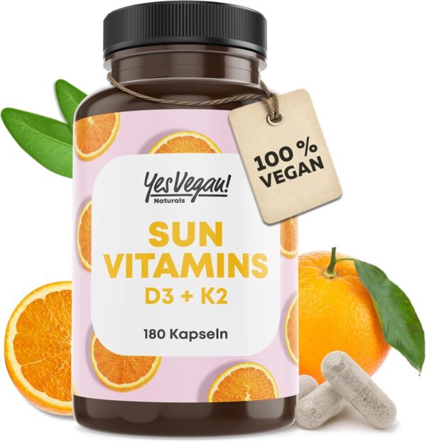 Vitamin D3 K2 Omega 3 + Calcium Magnesium und Zink - 180 Kapseln 5000 IE - Vitamin d hochdosiert - O3-D3-K2 (1 Stück (1er Pack))