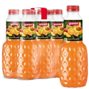 granini Trinkgenuss Multivitamin 50% (6 x 1l), mindestes 50% Frucht, Mehrfruchtsaft, vegan, natürlich, mit Pfand