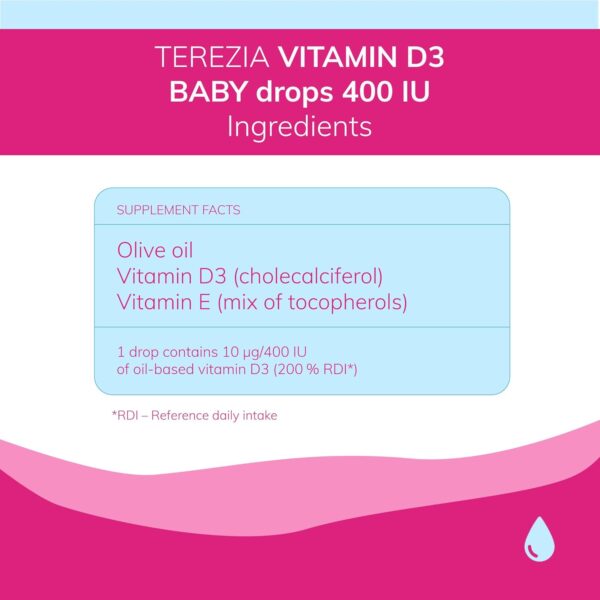 Vitamin D3 Tropfen für Babys & Kinder - 400 IU, 10ml für 220 Tage - Vitamin D Tropfen gut für Immunsystem, Knochen, Zähne, Muskeln - D3 Tropfen sind auch geeignet für Schwangere und stillende Mutter – Bild 7