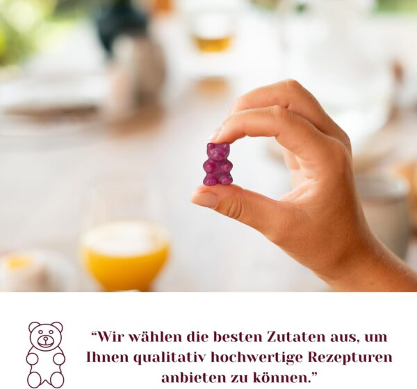VITAYUMMY Calcium & Vitamin D3 Vegane Vitamin Gummibärchen - Vitamine Kinder & Erwachsene - Immunsystem Stärken - Fördert die Zahn- und Knochengesundheit - 60 Vitamin Gummies 1 Monat – Bild 7