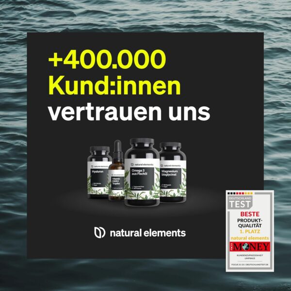 Omega 3 – 365 Kapseln – 2000mg Fischöl pro Tagesdosis – mit EPA und DHA in Triglycerid-Form – Laborgeprüft, aufwendig aufgereinigt und aus nachhaltigem Fischfang – Bild 6