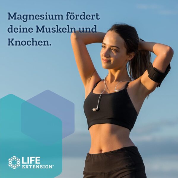 Life Extension, Magnesium Citrate, 100 vegane Kapseln, 100mg Magnesium je Dosis, Glutenfrei, Sojafrei, GMO frei, Geschmacksneutral – Bild 2