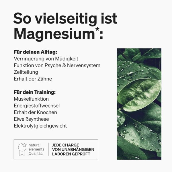 Magnesiumcitrat – 360mg elementares Magnesium pro Tagesdosis – 180 vegane Kapseln – 2-Monats-Vorrat – hochdosiert, ohne Zusätze – in Deutschland entwickelt & laborgeprüft – Bild 5