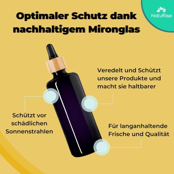 NatuRise® Vitamin D3 K2 Tropfen 50ml | Hochdosiert | Pro Tagesdosis 1000 I.E. | Geschmacksneutral | Pipette und Dosierskala | Vegetarisches & Natürliches Vitamin D | UV-Glas – Bild 7