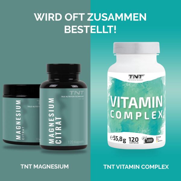 Magnesium Citrat Kapseln • 300mg pro Portion • 120 Kapseln • hochdosiert für 2-4 Monate • Laborgetestet & Reines Magnesiumcitrat – Bild 7